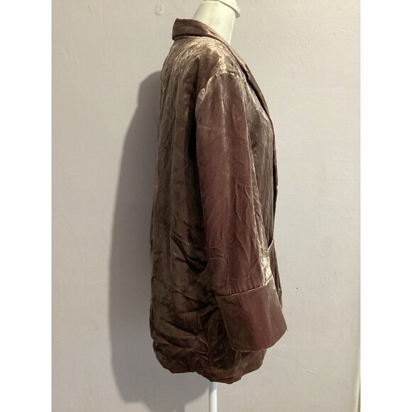 Anthropologie Cartonnier Velvet Blazer Mauve Size Large - Picture 8 of 11
